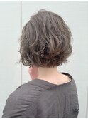 ゆるふわウェーブボブ｜40代向けナチュラルな白髪ぼかしスタイル