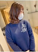 ピンクベージュハイライト