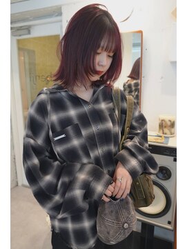 ベンジー 天神店(benji) wine red / 顔まわりlayer