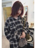 wine red / 顔まわりlayer