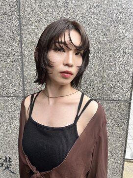 サラビューティーサイト 九大学研都市店(SARA Beauty Sight) 【林style】切りっぱなしレイヤー/ウルフ