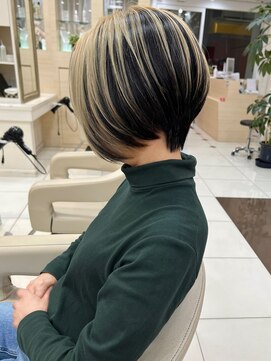 ヴィーヴォ 深江橋店(VIVO) 【VIVO】ベースカラー無し アンブレラカラー 白髪ぼかし 深江橋