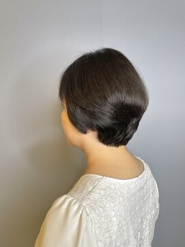 ブロッサム 東久留米店(Blossom) 20代30代ミニボブココアブラウン小顔美肌ストレート丸み