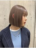 切りっぱなしボブ長めボブナチュラルボブ結べるボブ前下がりボブ