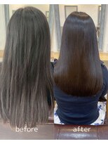 ネリネ 船橋駅南口店(Nerine) 縮毛矯正ビフォーアフター/髪質改善