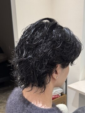 バース 梅田中崎町店(BIRTH) フェザーパーマセンターパートニュアンスパーマウルフ