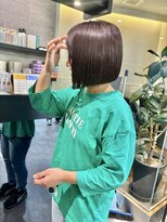 ケンジ 横浜(KENJE)&nbsp;ミニボブ/ボブ/暖色カラー/ボルドー