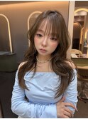 ミルクティーベージュ/レイヤーボブ/韓国巻き/顔周りカット/大宮
