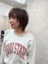 オンドバイサク(ondo by Saku) レイヤーカット/ウルフカット/ベージュカラー/20代