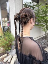 アウィッシュ(a wish)&nbsp;ツインお団子 シニヨン 編みおろし