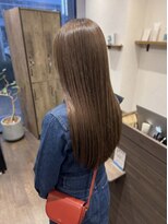 ニコリヘアワークス(nicori hair works)&nbsp;ロング×艶髪×ベージュブラウン1