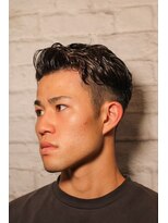 グレイスフルバーバー 新宿パークタワー店&nbsp;アップバングフェード×濡れパン風パーマ