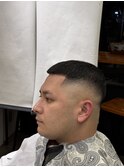 スパイラルパーマツーブロックセンター分けフェザーパーマ