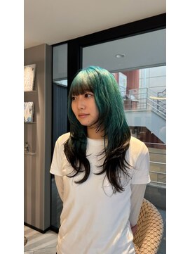 アース エレガンス 吉祥寺店(EARTH Elegance) ターコイズグリーン×エンドカラー