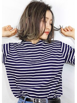 ヘアサロン ガリカ 表参道(hair salon Gallica) ☆グレージュ＆毛束感☆小顔ひし形シルエット切りっぱなしボブ♪