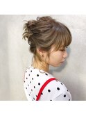 お団子スタイル&アディクシーカラー