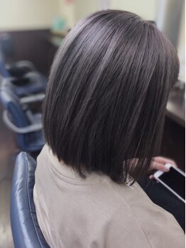 ヘアードレスアップラグゼ(Hair Dressup LUXE)の写真/【宇部空港近く】ダメージレスの縮毛で、つい触れてみたくなるような自然で柔らかい曲線美に♪