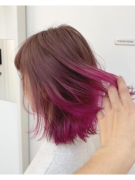 シェリ ヘアデザイン(CHERIE hair design) ピンクグラデーションカラー☆