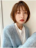 【HONEY渋谷】ニュアンス束感ショート×ココアブラウン