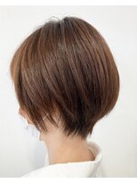 ヘッズ 本八幡店(HEADS)&nbsp;大人ショート　テラコッタ　くすみブルー　縮毛矯正