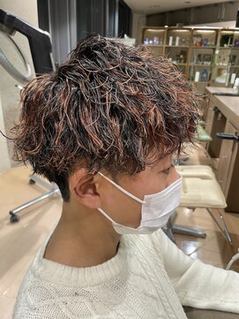 ヘアサロン アウラ(hair salon aura) ハイライトツイストスパイラルパーマ
