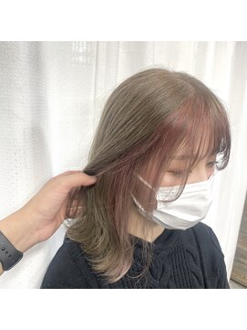 ゴート(GOAT) インナーカラー/ピンクカラー/ミルクティーグレージュ