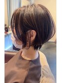 丸みのあるおしゃれなショートボブ　◎30代40代50代60代