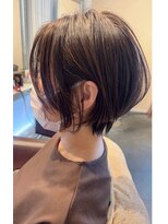 ボニークチュールドットエス(.S)&nbsp;丸みのあるおしゃれなショートボブ　◎30代40代50代60代