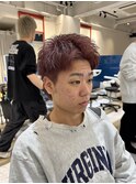 スパイキーショートメンズショートブリーチカラー