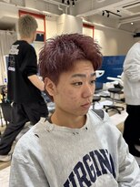 ヘア アンド フェイス ルースト 河原町店(hair&face ROOST) スパイキーショートメンズショートブリーチカラー