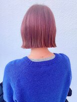 クレム 博多駅店(ChLem)&nbsp;切りっぱなしボブ ピンクボブ 博多ショート 福岡美容室 髪質改善