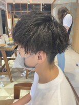 リボーン ビューティー リゾート 松戸店(re-born Beauty Resort)&nbsp;アッシュブラッベリーショートウルフカルマパーマ