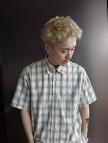 スタニング 渋谷(STUNNING.) 2way前髪/スパイキーショート/ブロンド/金髪/メンズカット