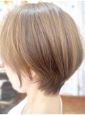 ブルーシルバーアッシュブルージュ透明感グラデーションカラー