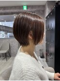 前下りショートボブ/ショートボブスタイル