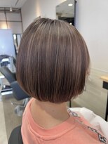 プリンプ トータルビューティ(PRIMP.total beauty) ナチュラルハイライト　春brown♪ ミニボブ
