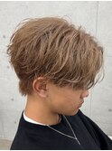 熊本メンズカラー ハイトーンカラー ミルクティー MEN'S HAIR