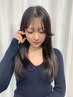 カット＋縮毛矯正＋2stepトリートメントor4stepトリートメント　￥12,400