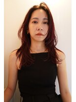 アペロ 柏(Apero)&nbsp;レイヤーセミロング/ ローズレッド