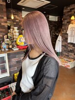 レオクマ(REOKUMA)&nbsp;ピンクベージュ/ペールピンク/髪質改善/ハイトーン