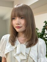 サンク 原宿 表参道(cinq)&nbsp;ダメージレスなブリーチカラーで作るアッシュベージュカラー