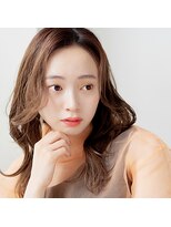 モンド ヘアクリエーション 和田店(monde hair creation)&nbsp;【monde】オリーブベージュ×セミディ