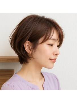 スープレックス ヘアーデザイン(SOUPREX HAIR DESIGN) ショートボブ　カフェブラウン　20代 30代 40代 50代 60代学割