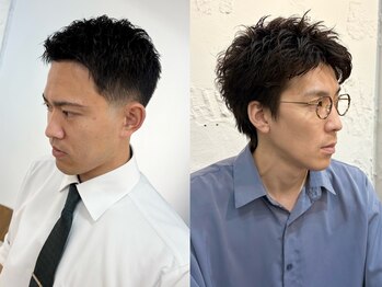 クオンヒール 淀屋橋店(QUON HEAL)の写真/再現性高いカットが得意*平日22時迄営業＆駅近で仕事帰りにも通いやすい[淀屋橋/MEN'S/学割U24/<理容室>]