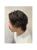 大人メンズおすすめのウルフカットツイストスパイラル