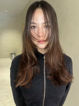 ルノ(RUNO) ハッシュカット/顔まわりレイヤー/くびれミディアムレイヤー