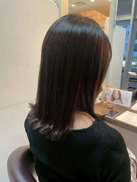 髪質改善/顔周りレイヤーカット/グレージュ[千葉/千葉駅]