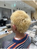 スパイキーショート/ブロンド/似合わせカット/メンズカット