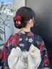 浴衣着付け+ヘアセット¥13,200→¥11,000