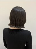 透明感アッシュグレージュカラー